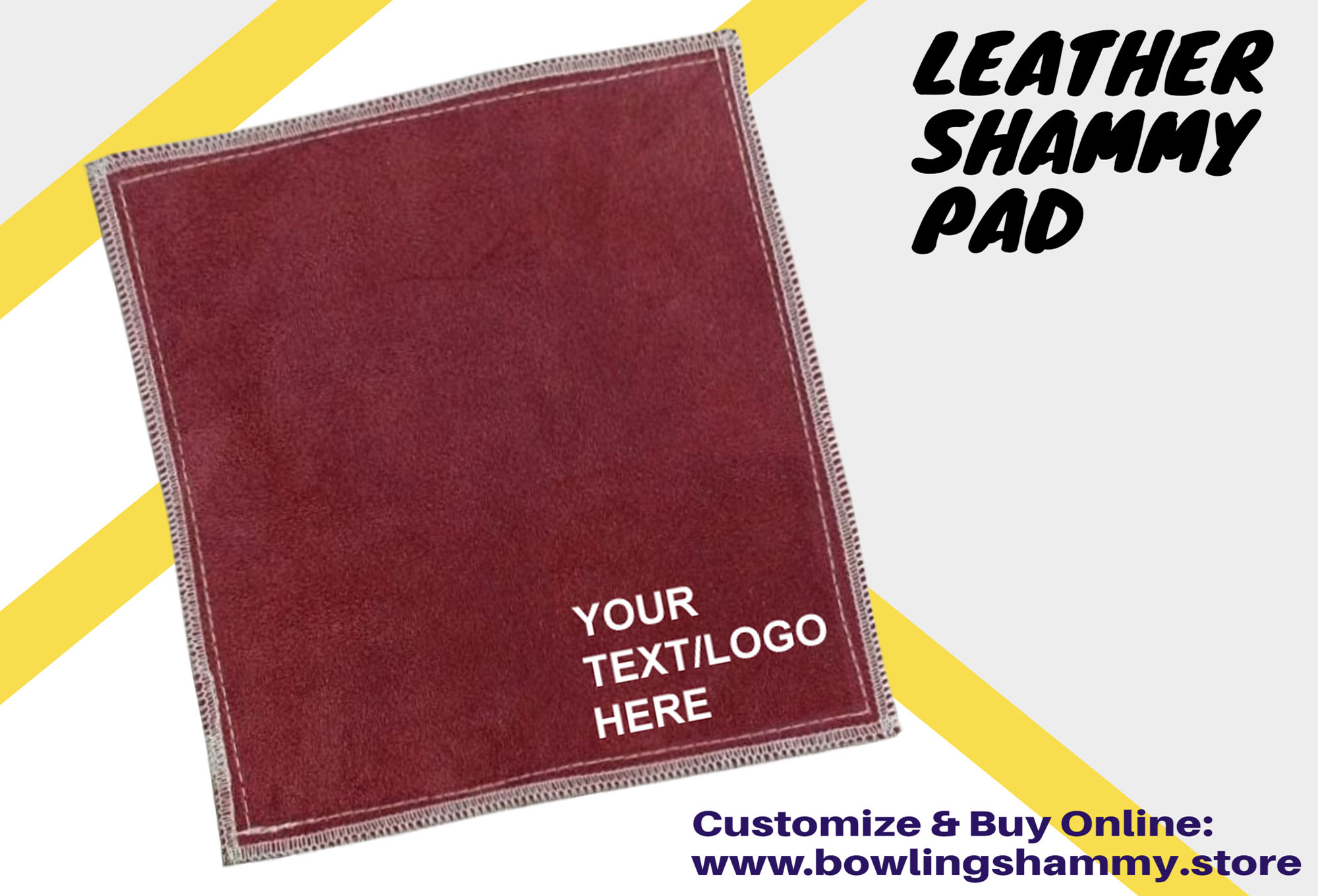 8605 Customizable Leather Shammy Pad for Bowling Ball Cleaning - Essential Bowling Accessories