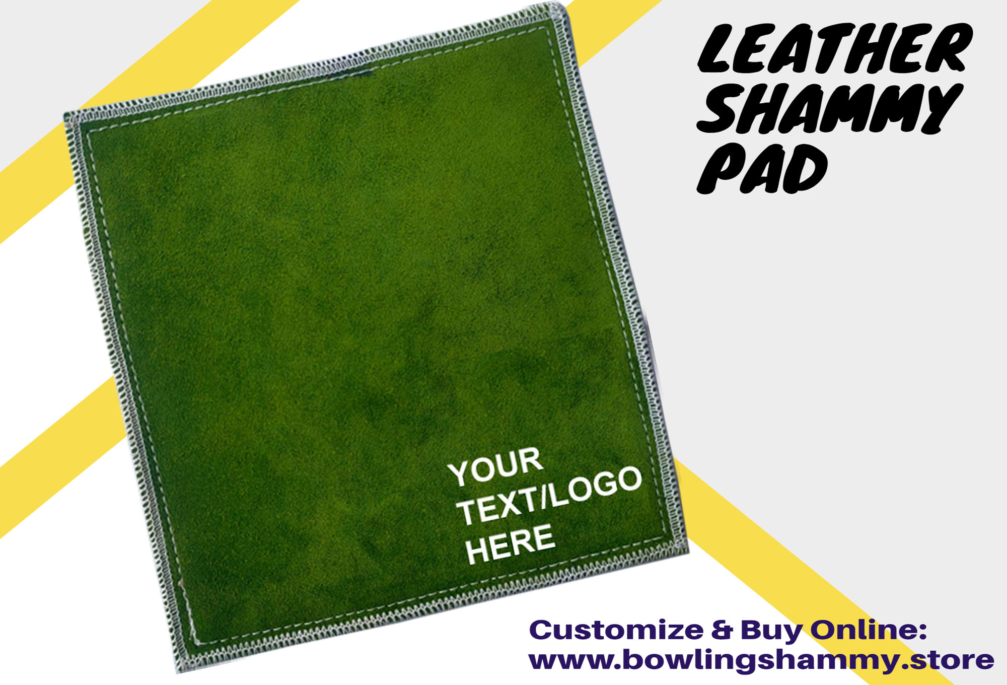 8607 Customizable Leather Shammy Pad for Bowling Ball Cleaning - Essential Bowling Accessories